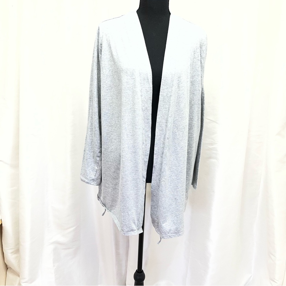 Motherhood Maternity Light-weight Gray Open Front Cardigan lg